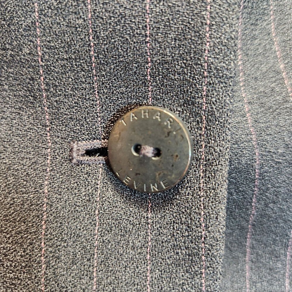 Tahari Pinstripe 3-Piece Suit‎ Set Gray Pink Professional Business Attire - Picture 6 of 16